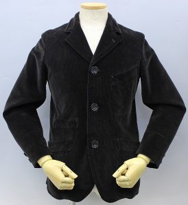 GREAT LAKES GMT. MFG. Co ENGINEER'S CLOTHES LATE 1800's SACK COAT 「Steinman」 HEAVY Oz CORDUROY