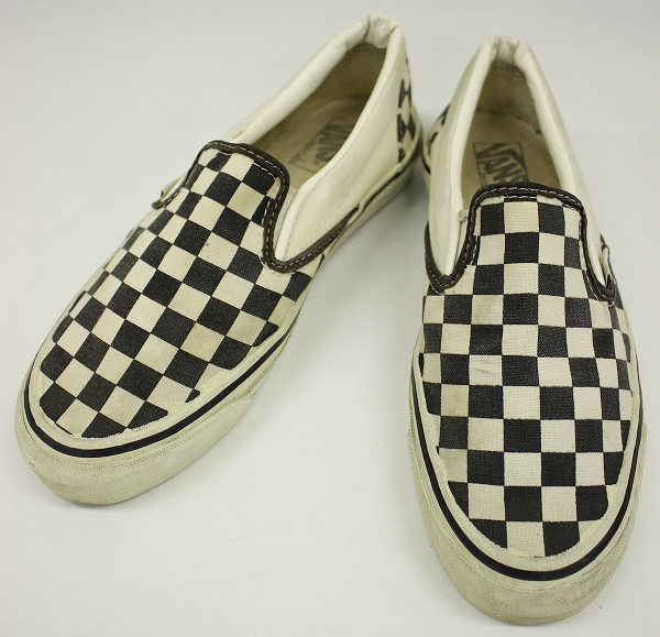 VANS 90s チェッカーフラッグ スリッポン USA製 バンズ