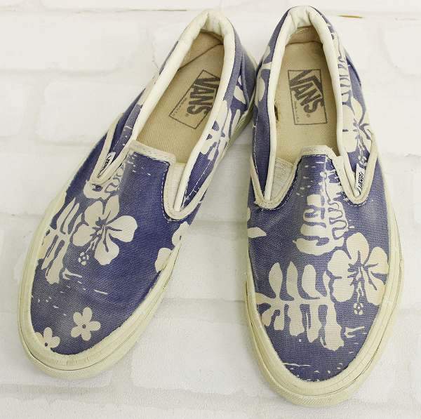 VANS スリッポン ハイビスカス USA製 バンズ