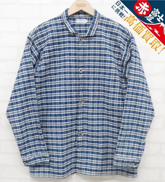 ウエアハウス Heller’s caf インディゴチェック パラカ ジャケット ヘラーズカフェ WAREHOUSE