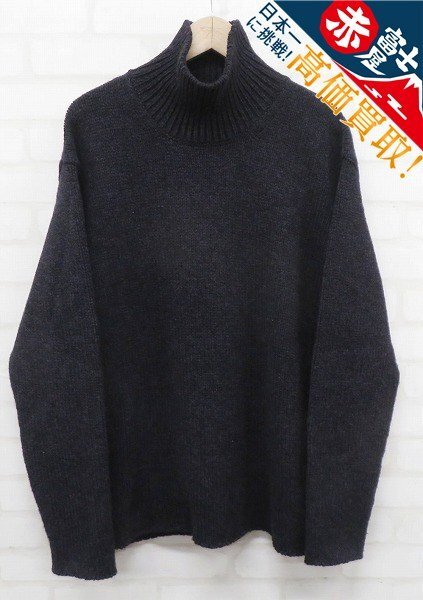 AURALEE CAMEL WOOL MIX KNIT TURTLE NECK A20AP01CW オーラリー