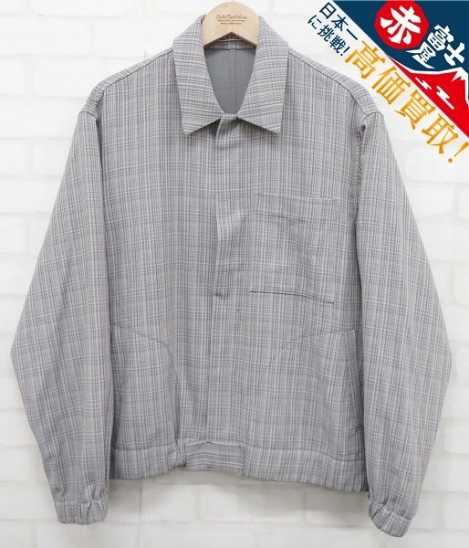 AURALEE HARD TWIST WOOL DOUBLE FACE CHECK BLOUZON A20SB01WC オーラリー