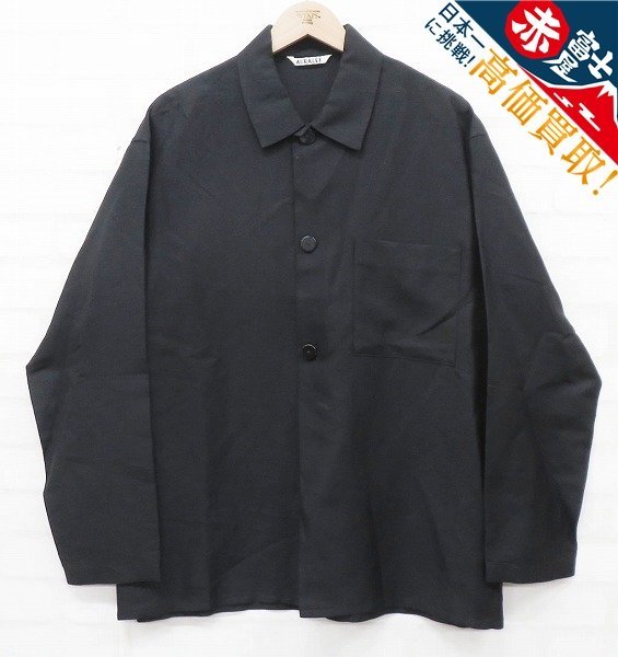 AURALEE A21SS01SD SILK LINEN DOBBY SHIRTS JACKET オーラリー