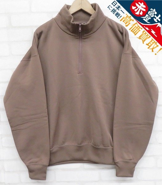 AURALEE BAGGY POLYESTER SWEAT HALF ZIP A9AP02PU オーラリー