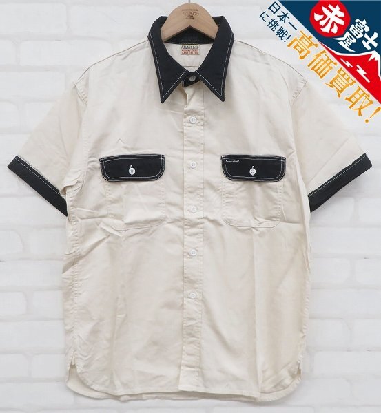 ATLAST&CO 半袖ツートンサービスマンシャツ アットラスト