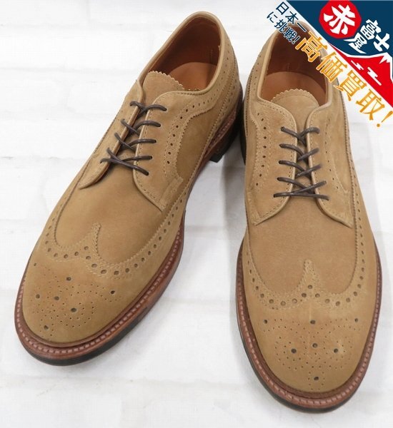 オールデン BLUE BLUE別注 ロングウイング フルブローグ スエードシューズ 97782C Alden