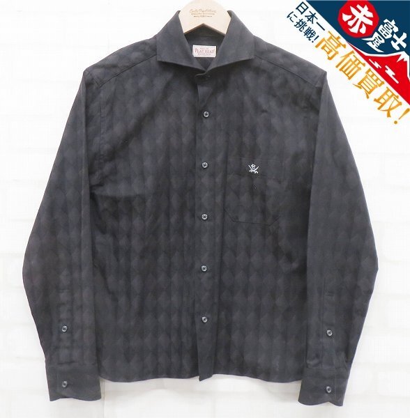 THE FLAT HEAD ダイヤ柄シャツ フラットヘッド