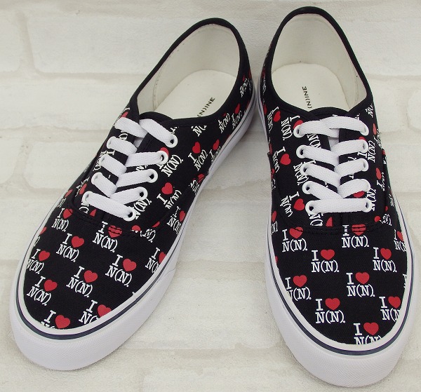 NUMBER NINE キャンバススニーカー I LOVE N(N) ナンバーナイン