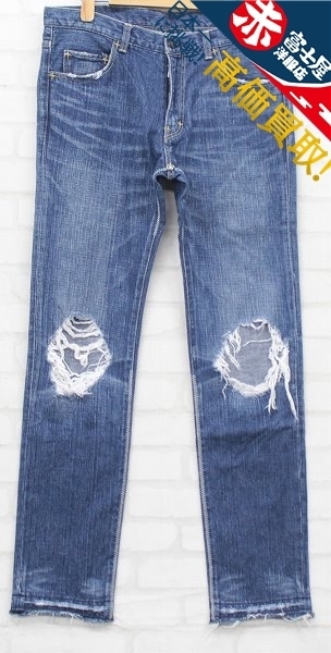 NUMBER NINE カート期 ハート涙 クラッシュ加工デニム ナンバーナイン