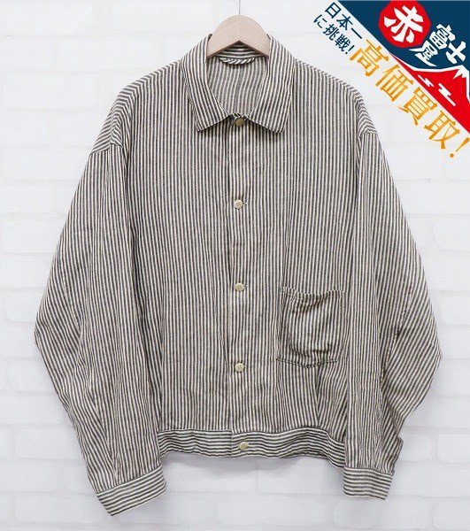 COMOLI ストライプブルゾン V01-01023 コモリ